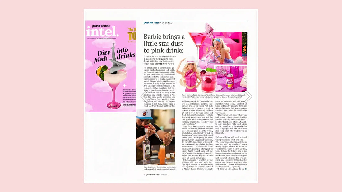 Barbie-Inspired Cocktails with UNA Vodka | Global Drinks Intel