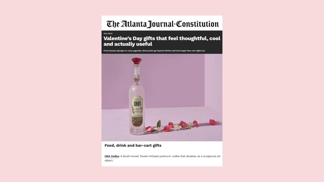 Atlanta Journal - UNA Vodka feature