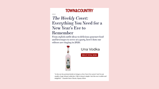 Town & Country - UNA Vodka feature