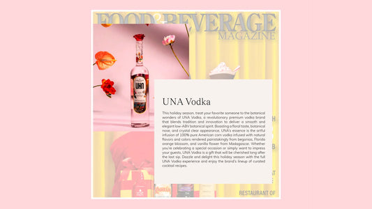 UNA Vodka in Food&Beverage Magazine